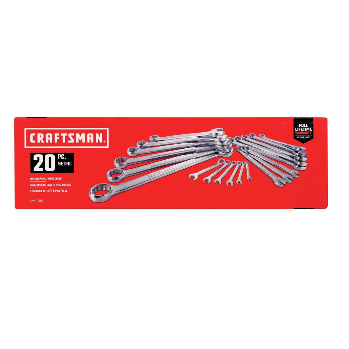 Craftsman 12 Point Metric Combination Wrench Set, 20 pc
