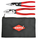 KNIPEX 2-Pack Lineman’s Plier Set with Soft Case