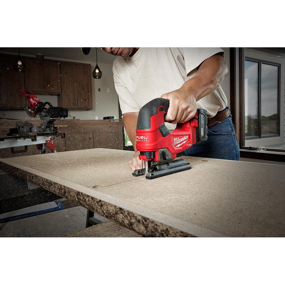 M18 FUEL 18-Volt Lithium-Ion Brushless Cordless Jig Saw and 3-in-1 Backpack Vacuum with (2) 6.0Ah Batteries