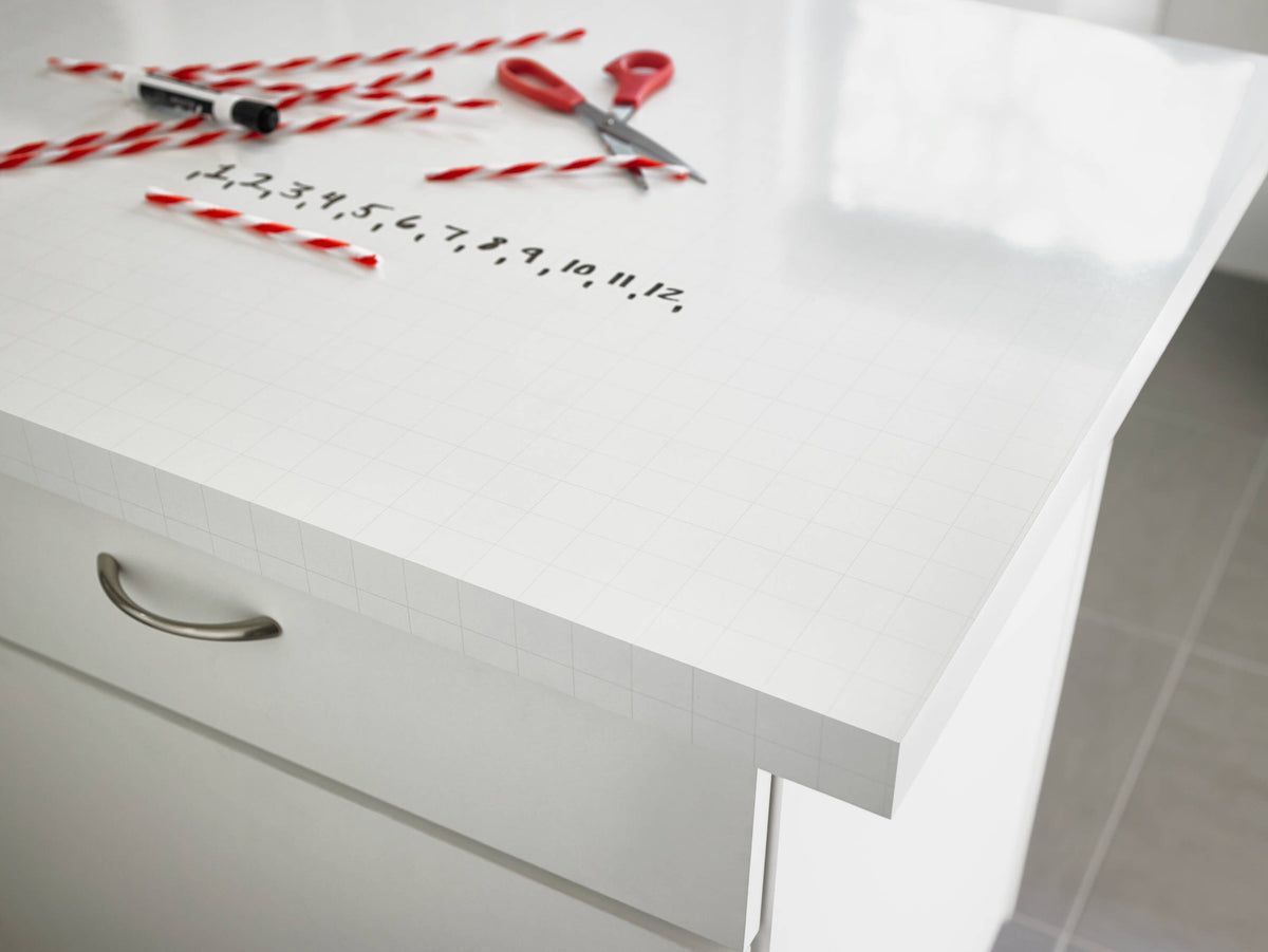 Formica Brand Laminate Writable Surfaces 60-in W x 144-in L ImagiGrid Gloss Laminate Sheet