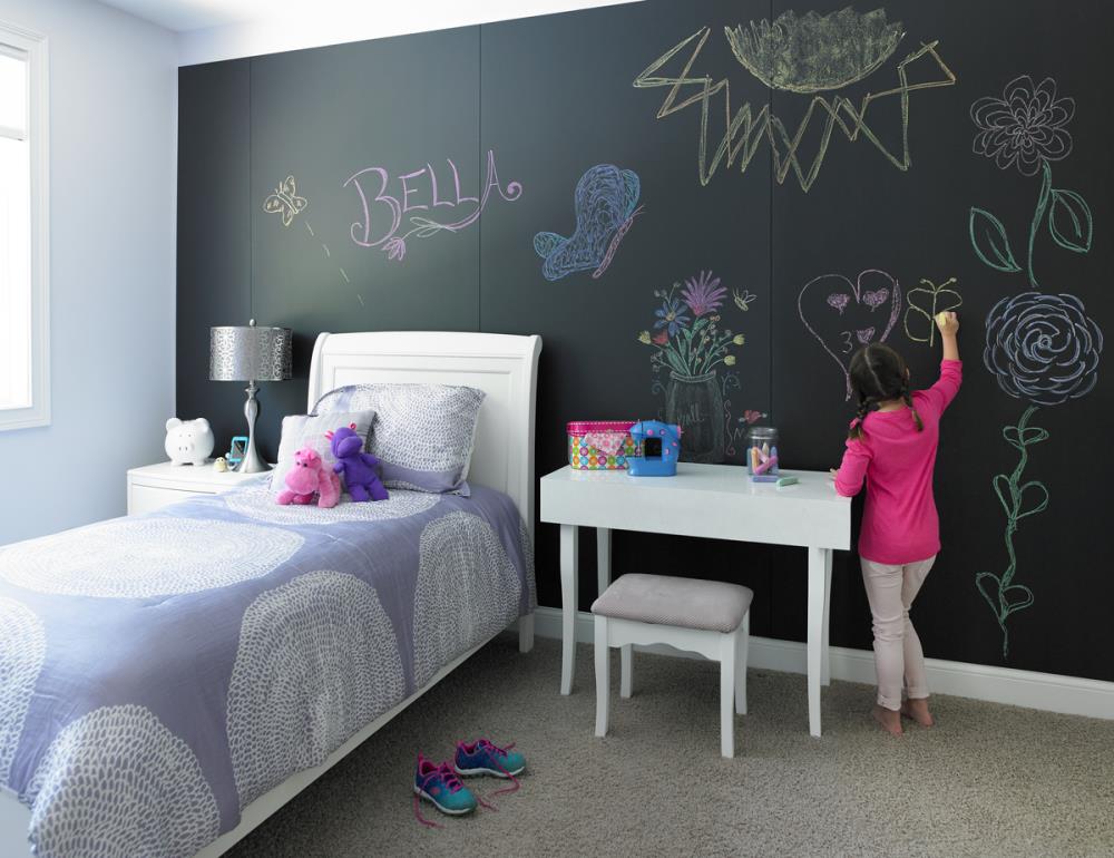 Formica Brand Laminate Writable Surfaces 48-in W x 96-in L Black Chalkable Laminate Sheet