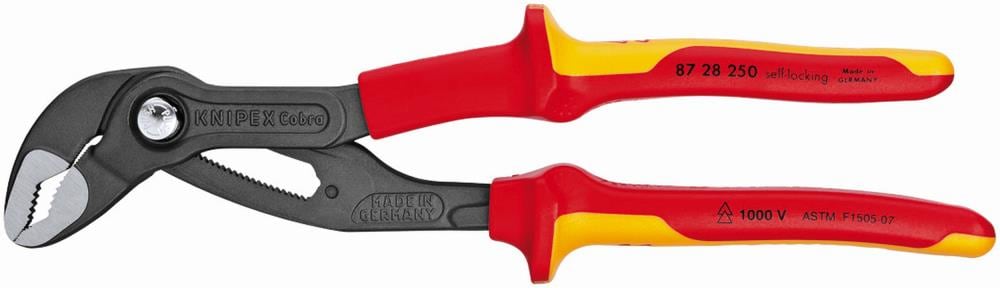 KNIPEX Cobra 10.15-in Insulated Electrical V-Jaw Pliers