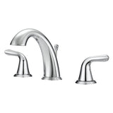 Project Source Dover Chrome 2‑Handle Widespread WaterSense Bathroom Sink Faucet with Drain