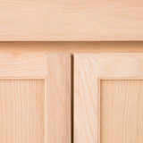 Project Source Oak Brook 30-in W x 35-in H x 23.75-in D Unfinished Oak Door and Drawer Base Cabinet, Fully Assembled