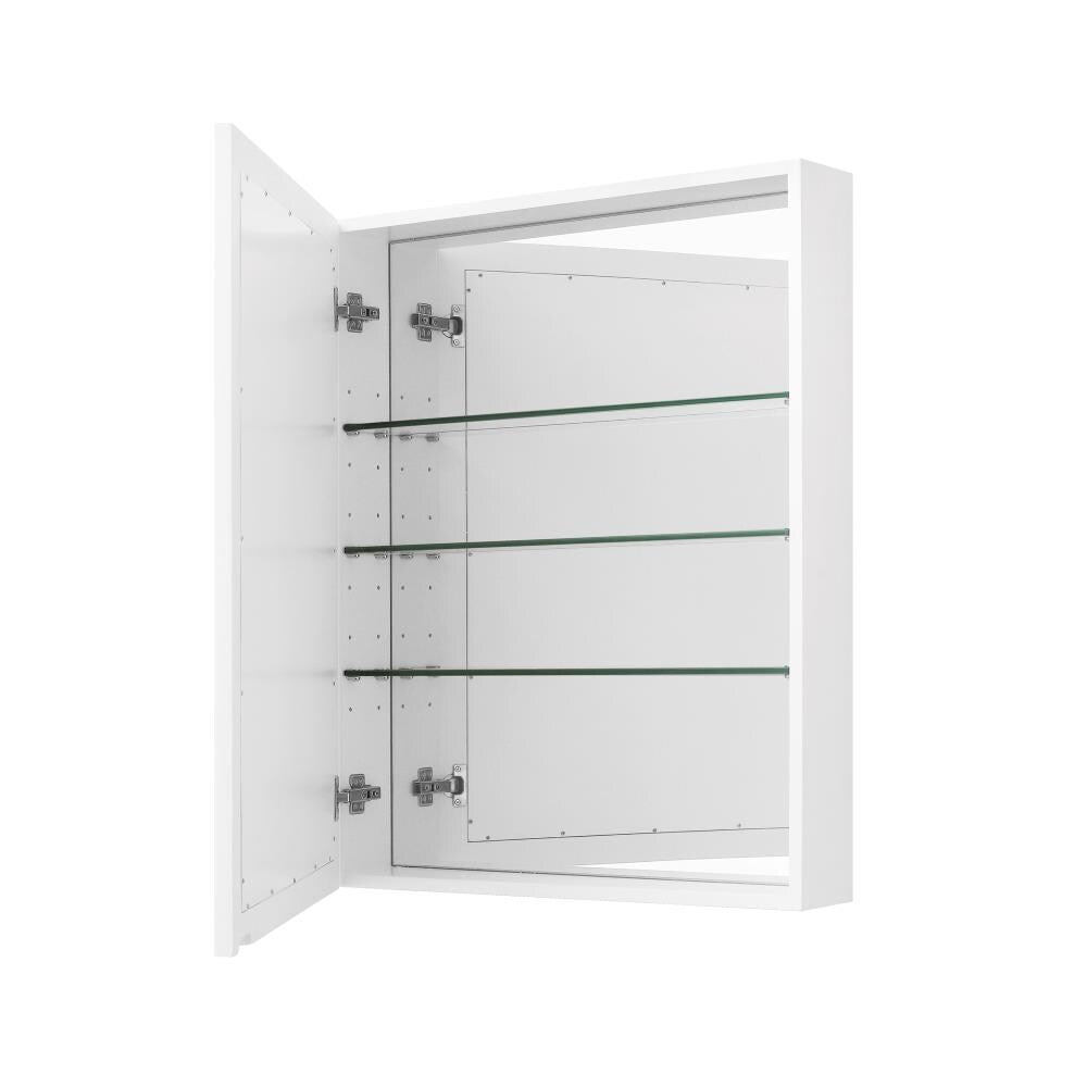 Avanity Madison 28-in x 36-in Surface Mount White Mirrored Soft Close Medicine Cabinet