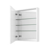 Avanity Madison 28-in x 36-in Surface Mount White Mirrored Soft Close Medicine Cabinet