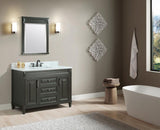 Sterling White 49 in. Vanity with Marble Top