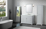 Aurora Blue 49 in. Vanity with Carrara Top