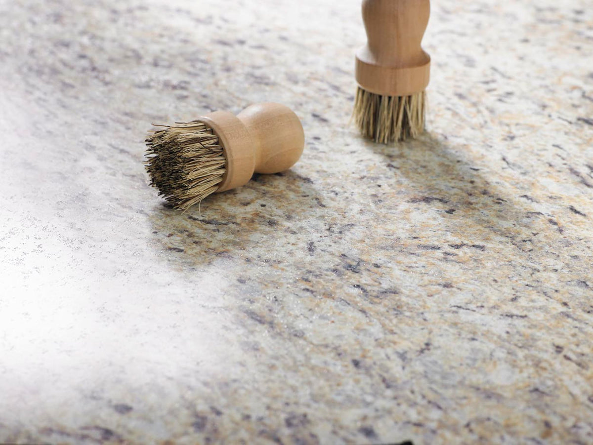 Formica Brand Laminate Patterns 60-in W x 144-in L Santa Cecilia Gold Matte Laminate Sheet