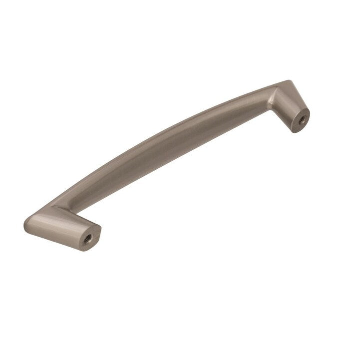 Amerock Essential'Z 5-1/16-in (128mm) Center to Center Satin Nickel Arch Bar Drawer Pull