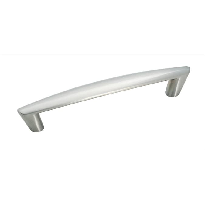 Amerock Essential'Z 5-1/16-in (128mm) Center to Center Satin Nickel Arch Bar Drawer Pull