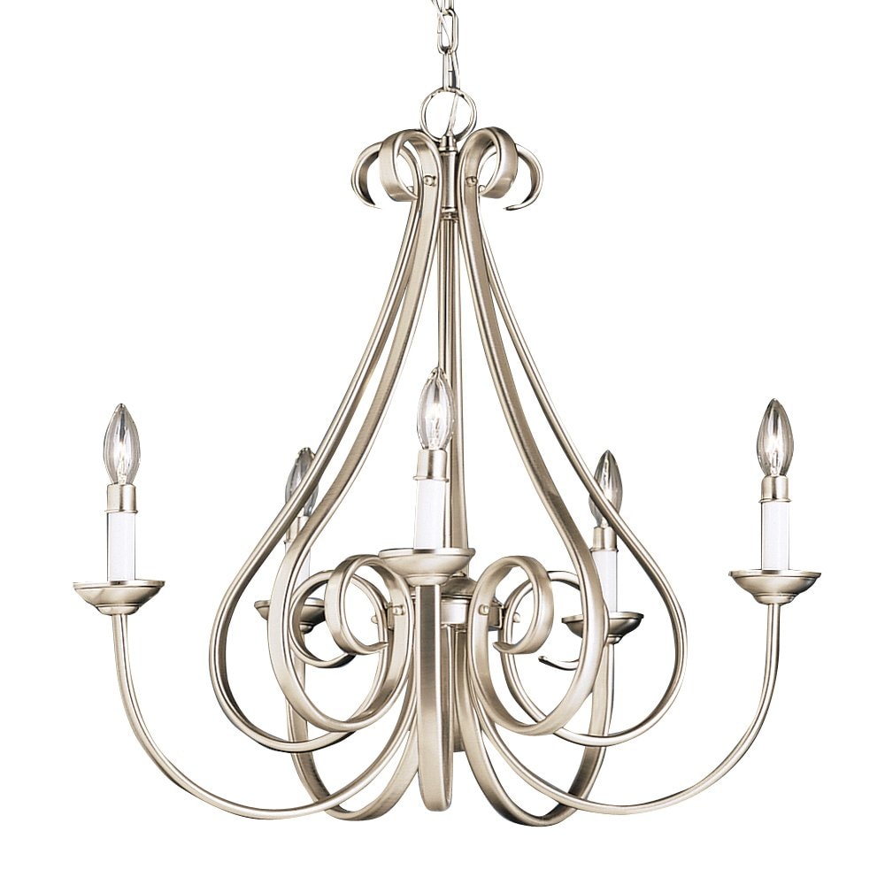 Kichler Dover 5-Light Brushed Nickel Traditional Chandelier
