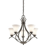 Kichler Keiran 5-Light Olde Bronze Transitional Chandelier, 24.5-in W x 23.25-in H