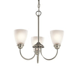 Kichler Jolie 3-Light Brushed Nickel Transitional Chandelier