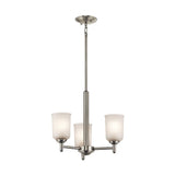 Kichler Shailene 3-Light Brushed Nickel Transitional Chandelier