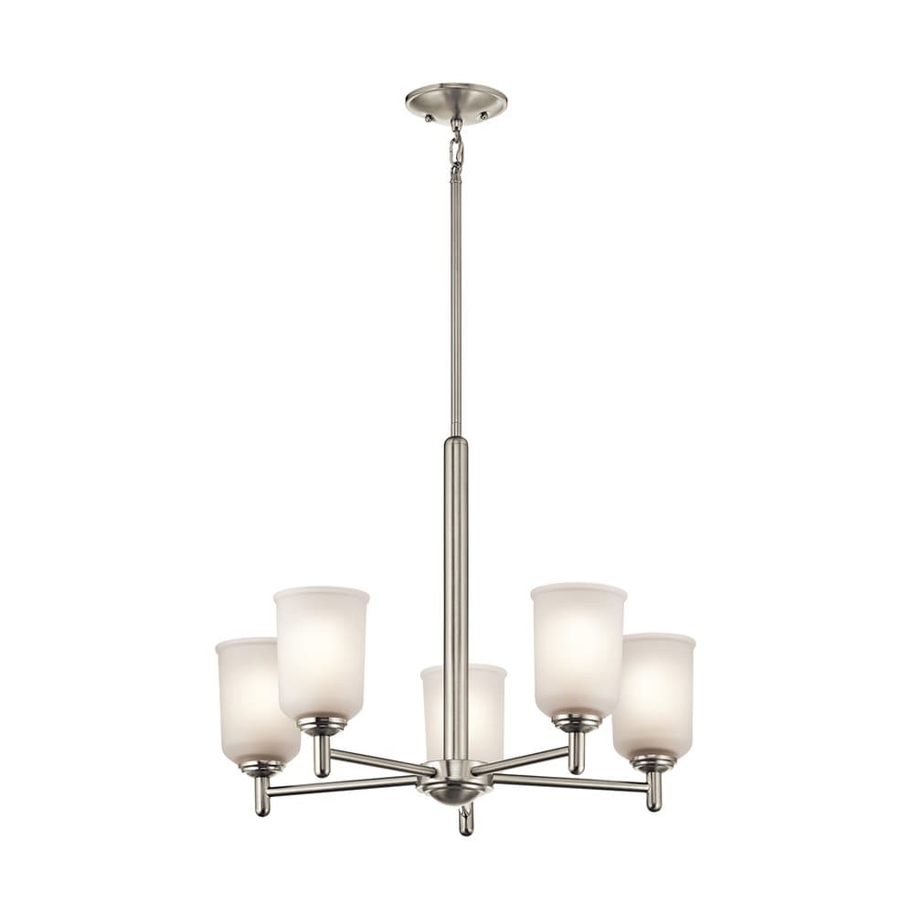 Kichler Shailene 5-Light Brushed Nickel Transitional Chandelier