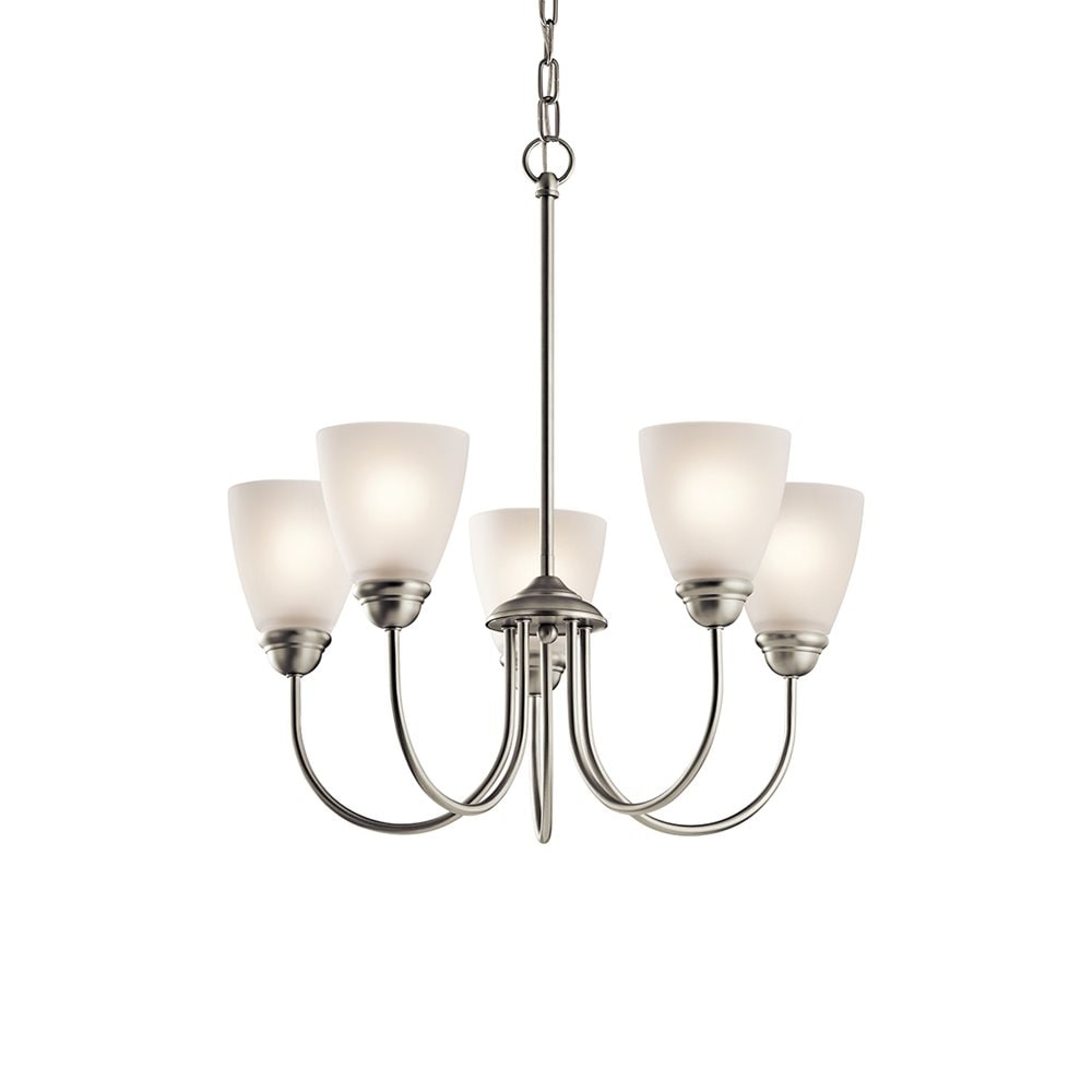 Kichler Jolie 5-Light Brushed Nickel Transitional Chandelier