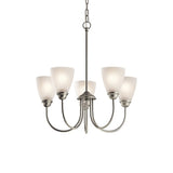 Kichler Jolie 5-Light Brushed Nickel Transitional Chandelier
