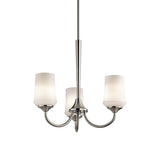 Kichler Aubrey 3-Light Brushed Nickel Transitional Chandelier