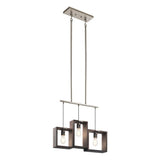Kichler Industrial Frames Classic Pewter Linear Kitchen Island Light, 3-Light