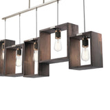 Kichler Industrial Frames Classic Pewter 5-Light Linear Kitchen Island Pendant, 44.5-in