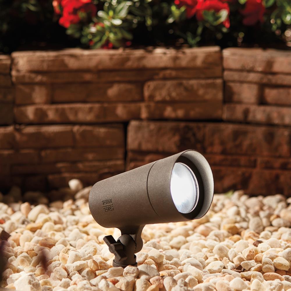 Portfolio 290-Lumen 6-Watt Textured Bronze Low-Voltage LED Spot Light Kit (4-Pack)