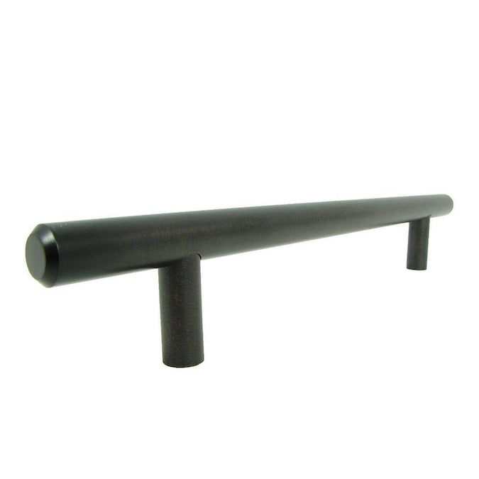 Stone Mill Hardware 6-in (160mm) Center to Center Oil-Rubbed Bronze Cylindrical Bar Drawer Pull