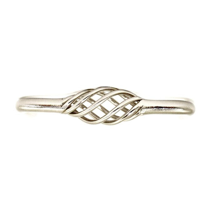 Stone Mill Hardware Stockbridge Birdcage 3-3/4-in (96mm) Center to Center Satin Nickel Arch Birdcage Drawer Pull