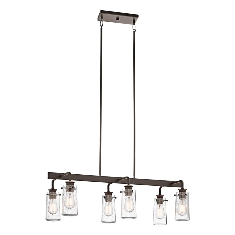 Kichler Braelyn 6-Light Bronze Industrial Chandelier