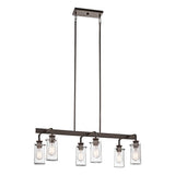 Kichler Braelyn 6-Light Bronze Industrial Chandelier