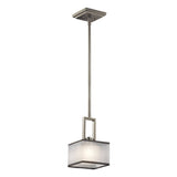 Kichler Kailey Brushed Nickel Modern/Contemporary Square Mini Pendant Light