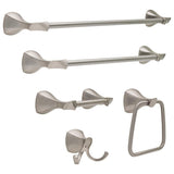 Delta Sandover Double Towel Hook with SpotShield Brushed Nickel Finish, 3.31 in H x 4.29 in W x 2.80 in D