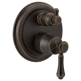 DELTA Linden Venetian Bronze Shower Bar System with 3-Way Diverter, 4.94-in Showerhead (Pressure-Balanced Valve Included)