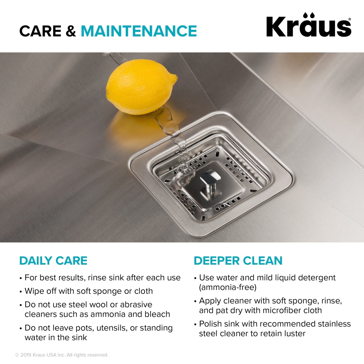 Kraus Stainless Steel Undermount Laundry Sink 18.5" x 24"