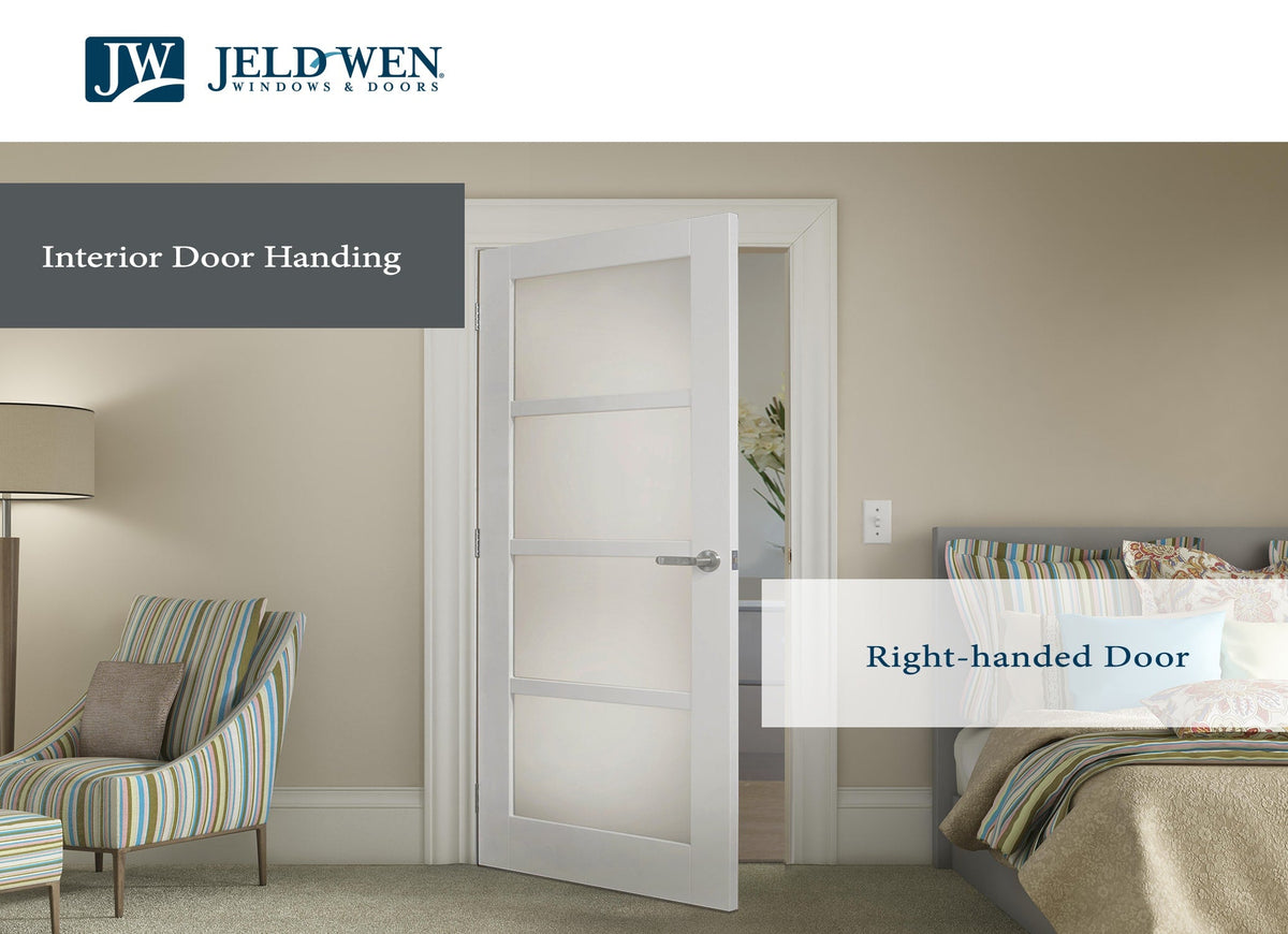 JELD-WEN Continental 36-in x 80-in Primed 2-Panel Round Top Hollow Core Molded Composite Left-Hand Single Prehung Interior Door