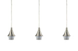 Portfolio Polished Nickel Transitional Linear Pendant Light, 3-Light, Adjustable 10–65 in, 36 in Wide