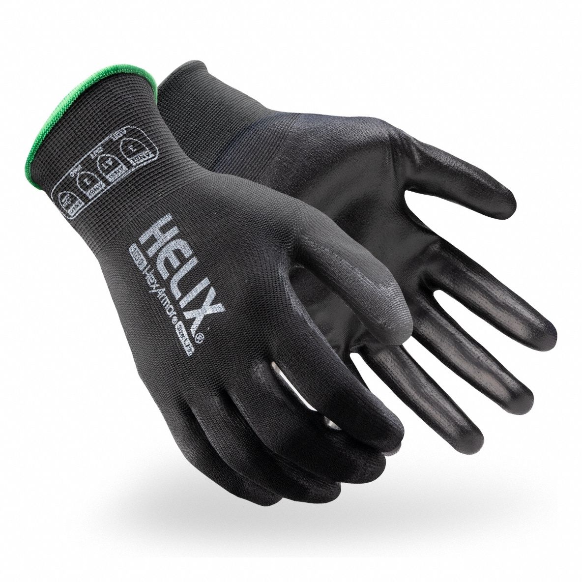 HEXARMOR Helix GP Series Textured Polyurethane Knit Gloves - Large