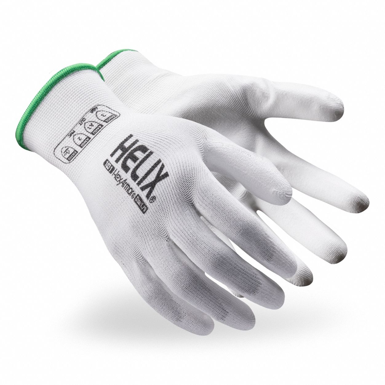 HEXARMOR Helix GP Seamless Knit Gloves, Size S, ANSI Cut-Resistant