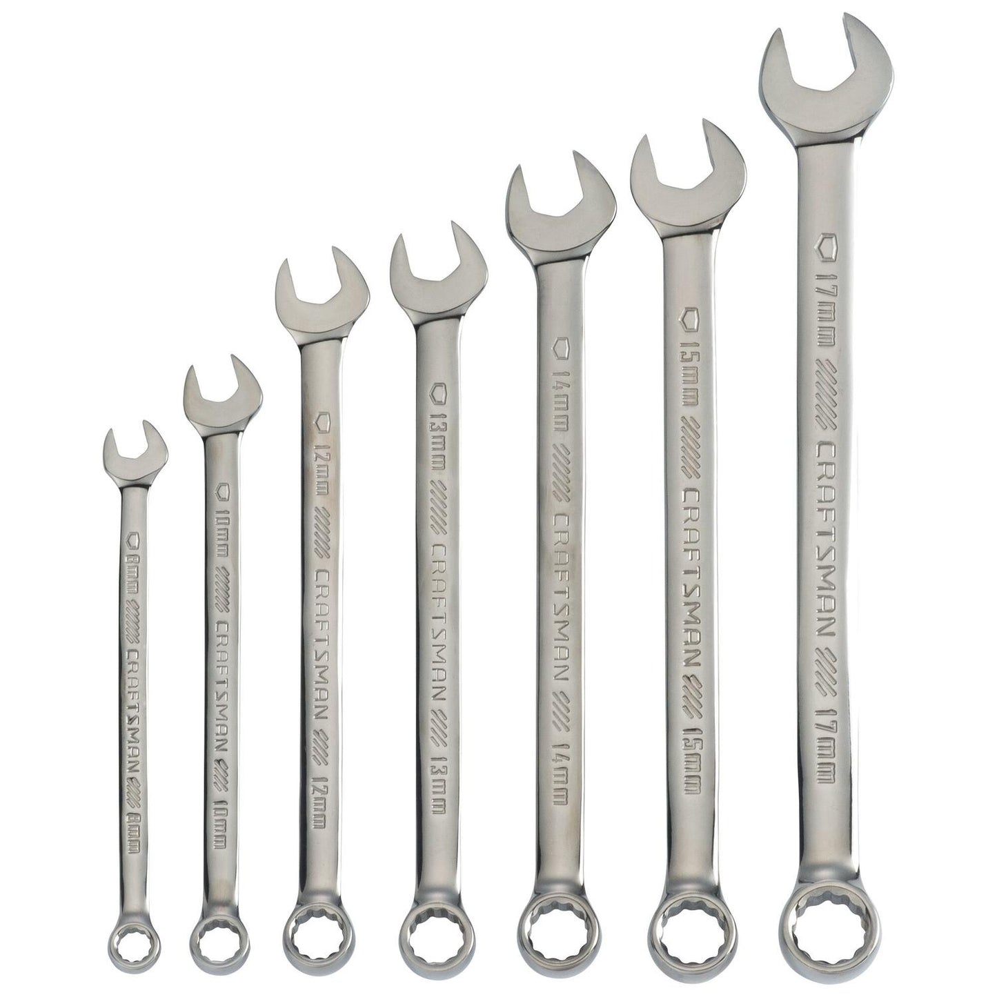 Craftsman Metric Long Panel Combination Wrench Set, 7 pc
