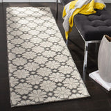 Safavieh Vermont Cornwall 2 x 8 Ivory/Black Indoor Floral/Botanical Handcrafted Wool Runner