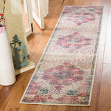 Safavieh Merlot Angra 2 x 8 Cream/Multi Indoor Floral/Botanical Oriental Runner