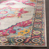 Safavieh Merlot Peri 2 x 6 Cream/Multi Indoor Floral/Botanical Oriental Runner Rug