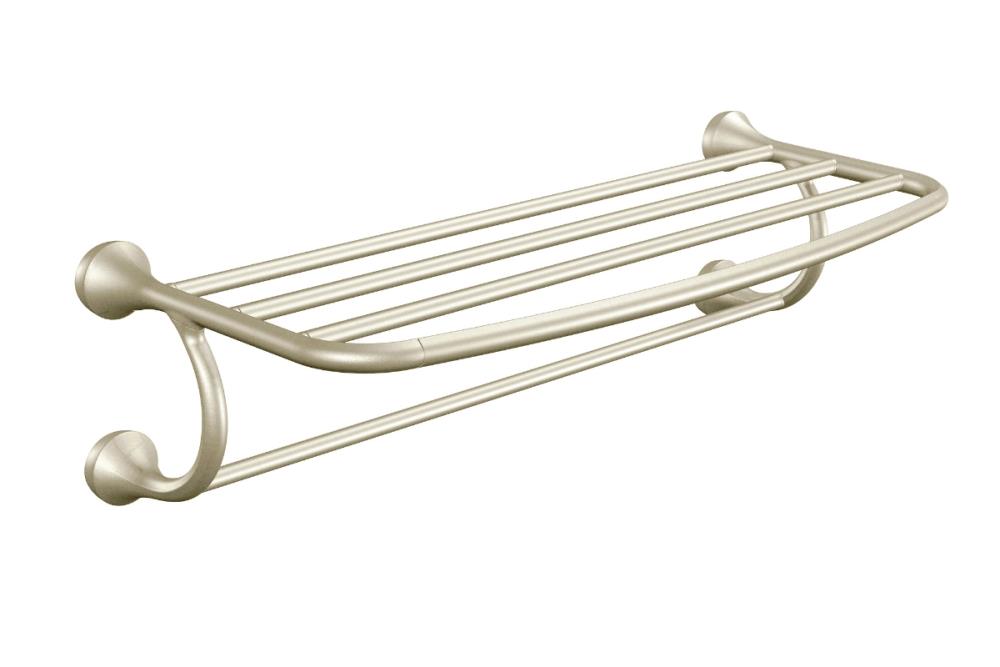 Moen Eva Brushed Nickel Wall Mount Towel Rack, 24-in