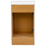 Project Source 18-in Golden Single Sink Bathroom Vanity with White Cultured Marble Top