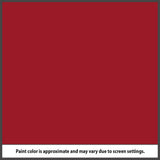 Masonite 36-in x 80-in Fiberglass Full Lite Left-Hand Inswing Roma Red Painted Prehung Single Front Door with Brickmould