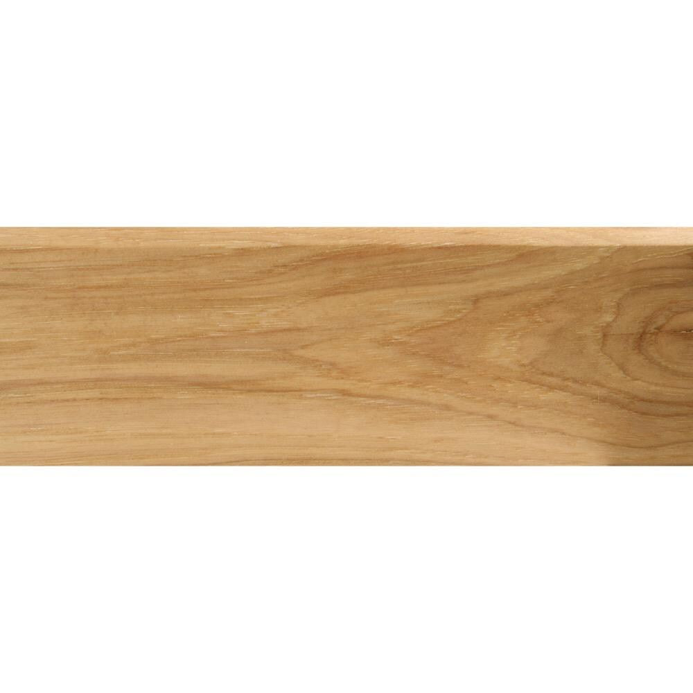Flexco Solid Wood Stair Nose 2.75-in x 78-in Country Natural Prefinished Hickory Stair Nosing