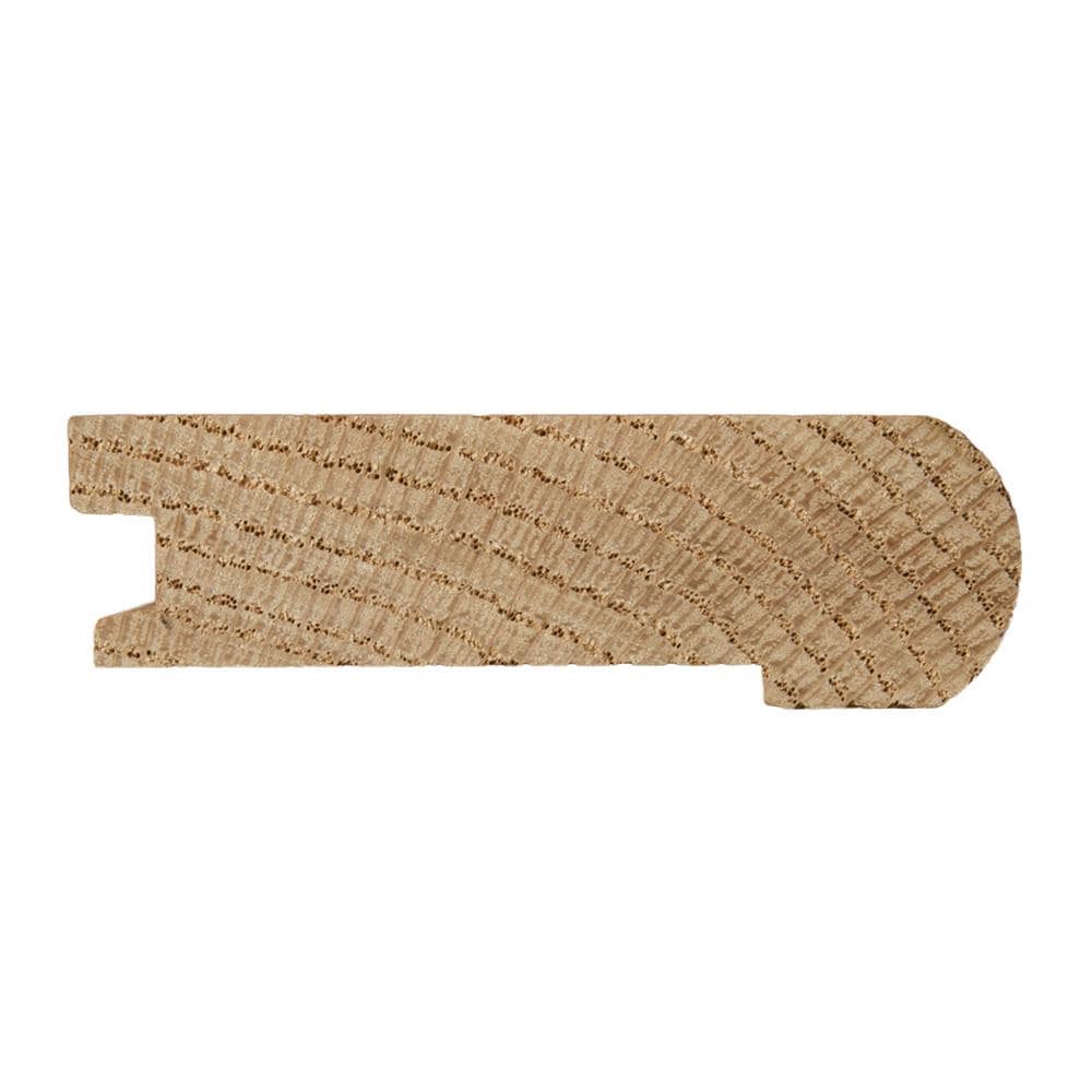 Flexco Solid Wood Stair Nose 2.75-in x 78-in Creekside Prefinished Oak Stair Nosing