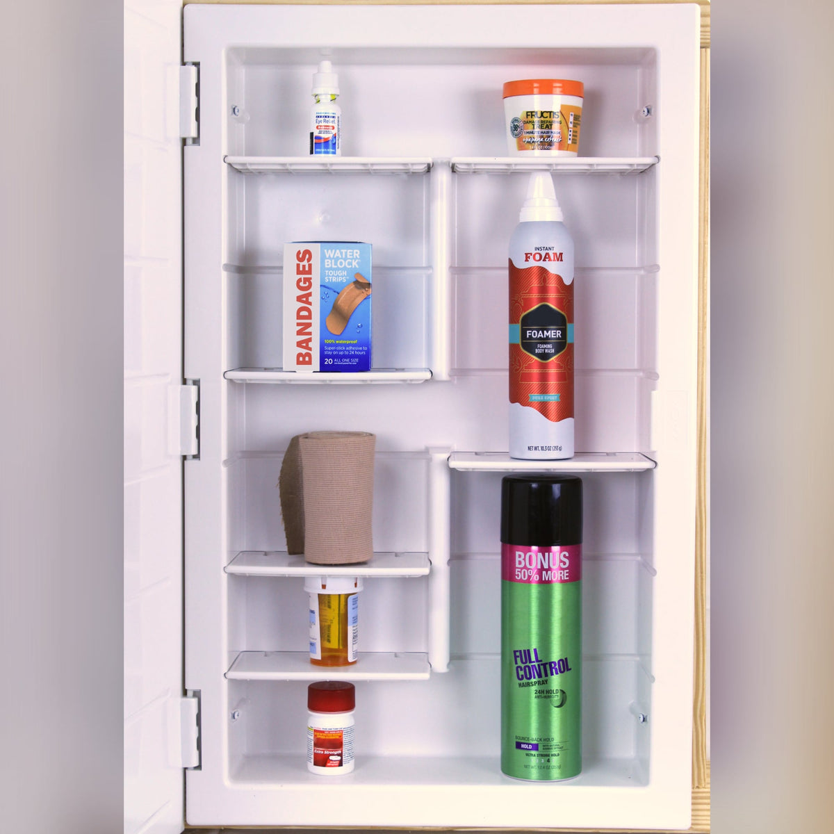 Zaca SpaceCab 16-in x 26-in Recessed Mount Mirror Mirrored Medicine Cabinet