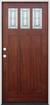 Creative Entryways Craftsman Solid Hardwood Front Door