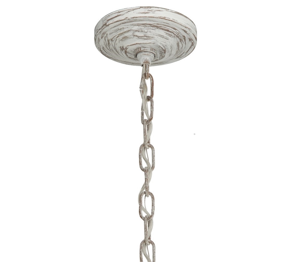 Kichler Minnow 5-Light Distressed White Coastal Chandelier